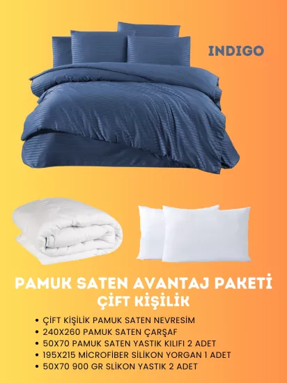 Merya Çift Kişilik Saten Avantaj Paket