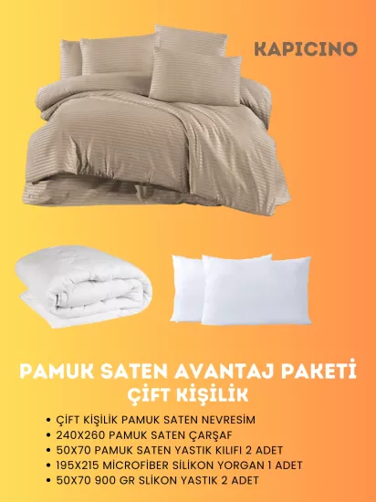 Merya Çift Kişilik Saten Avantaj Paket