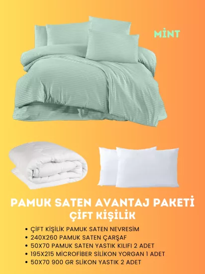 Merya Çift Kişilik Saten Avantaj Paket