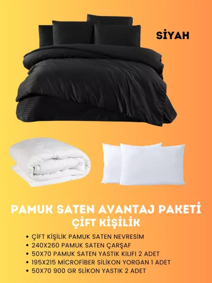 Merya Çift Kişilik Saten Avantaj Paket
