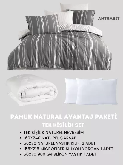 Merya Tek Kişilik Naturel Avantaj Paket