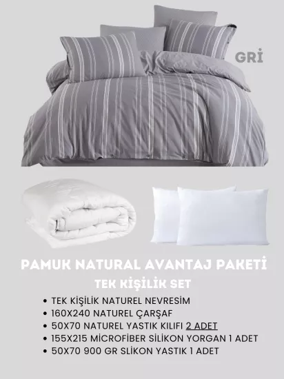 Merya Tek Kişilik Naturel Avantaj Paket