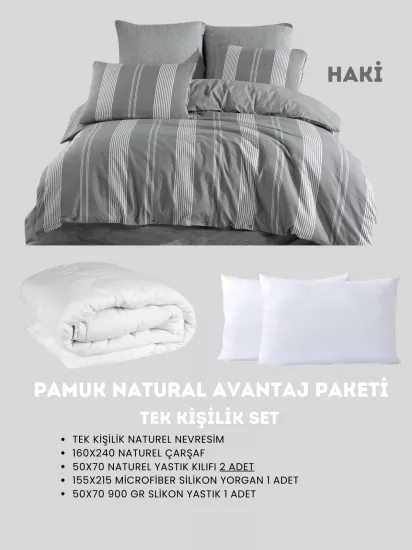 Merya Tek Kişilik Naturel Avantaj Paket