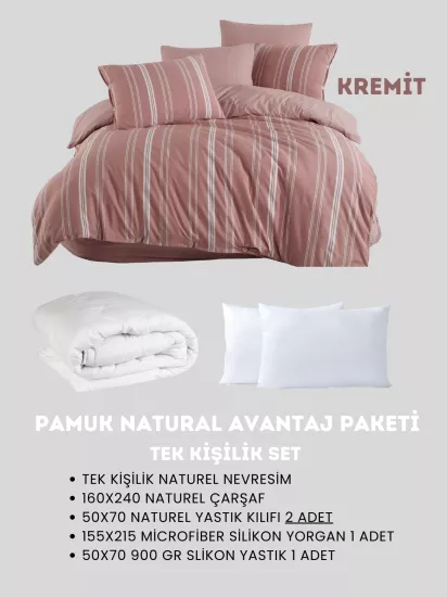 Merya Tek Kişilik Naturel Avantaj Paket
