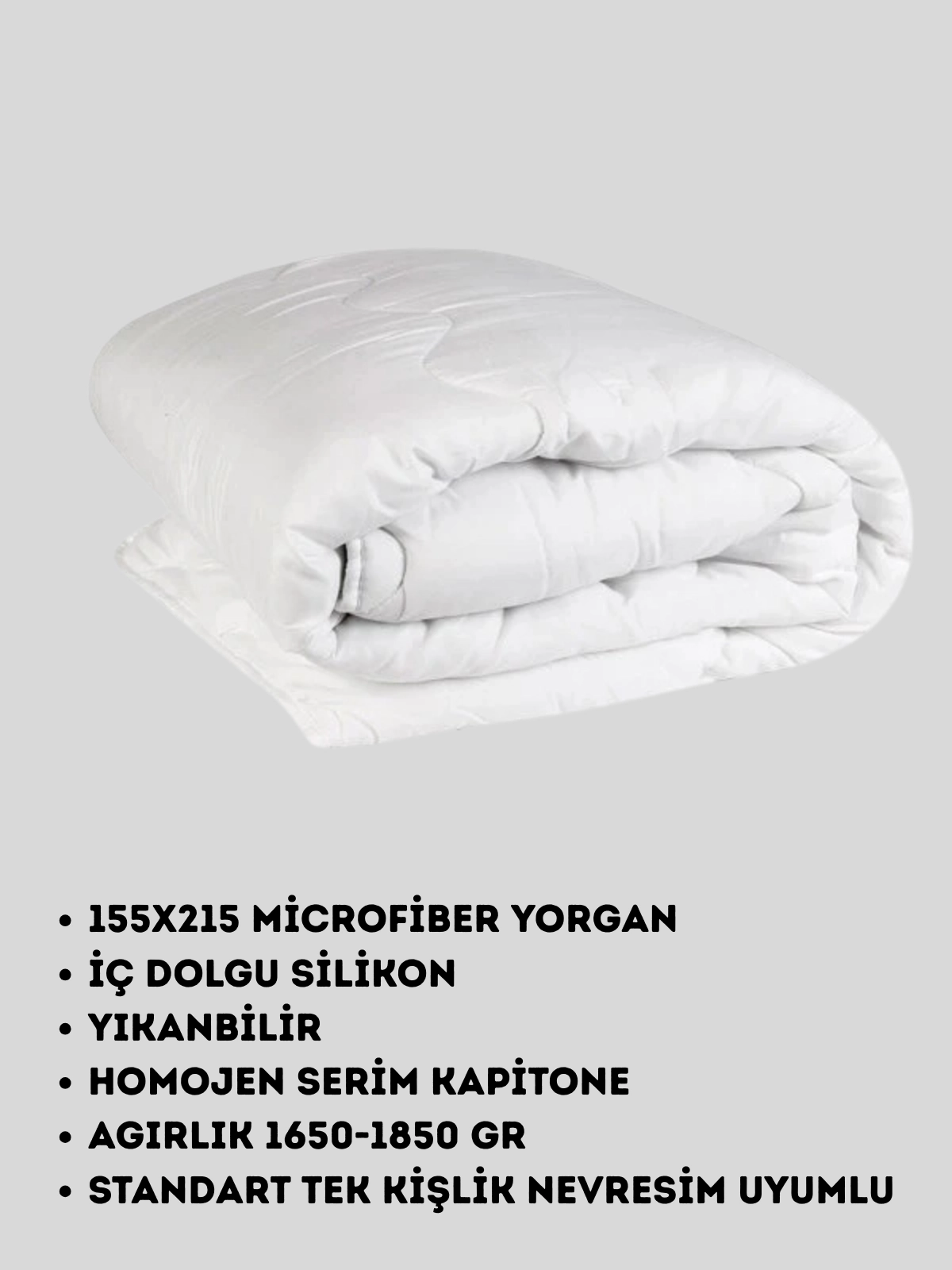 Merya Tek Kişilik Naturel Avantaj Paket Antrasit